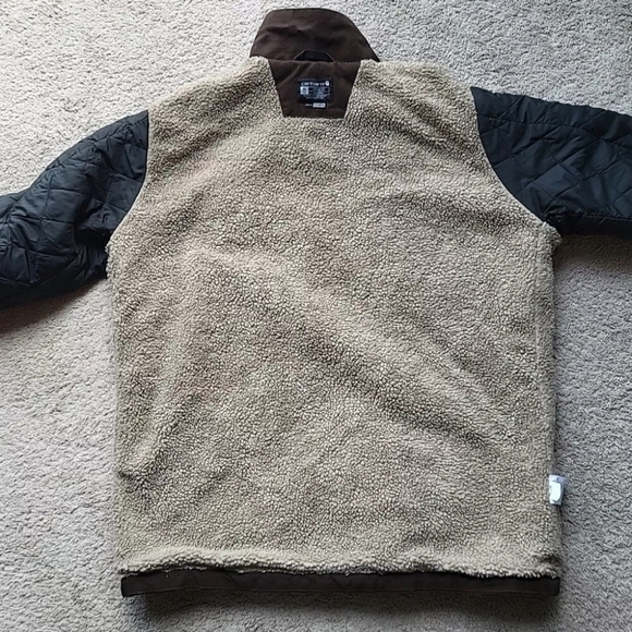 Vintage Carhartt Chore Jacket Men XL Brown Sherpa Lined Barn Work Duck Canvas - Picture 9 of 15